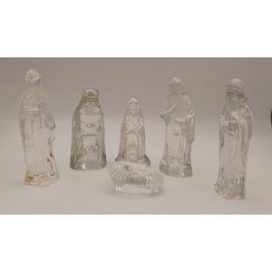 Windsor Collection 6pcs Glass Nativity Set Missing Mirror